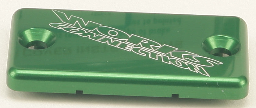 Works Connection Front Master Cylinder Cover Green (21-110)
