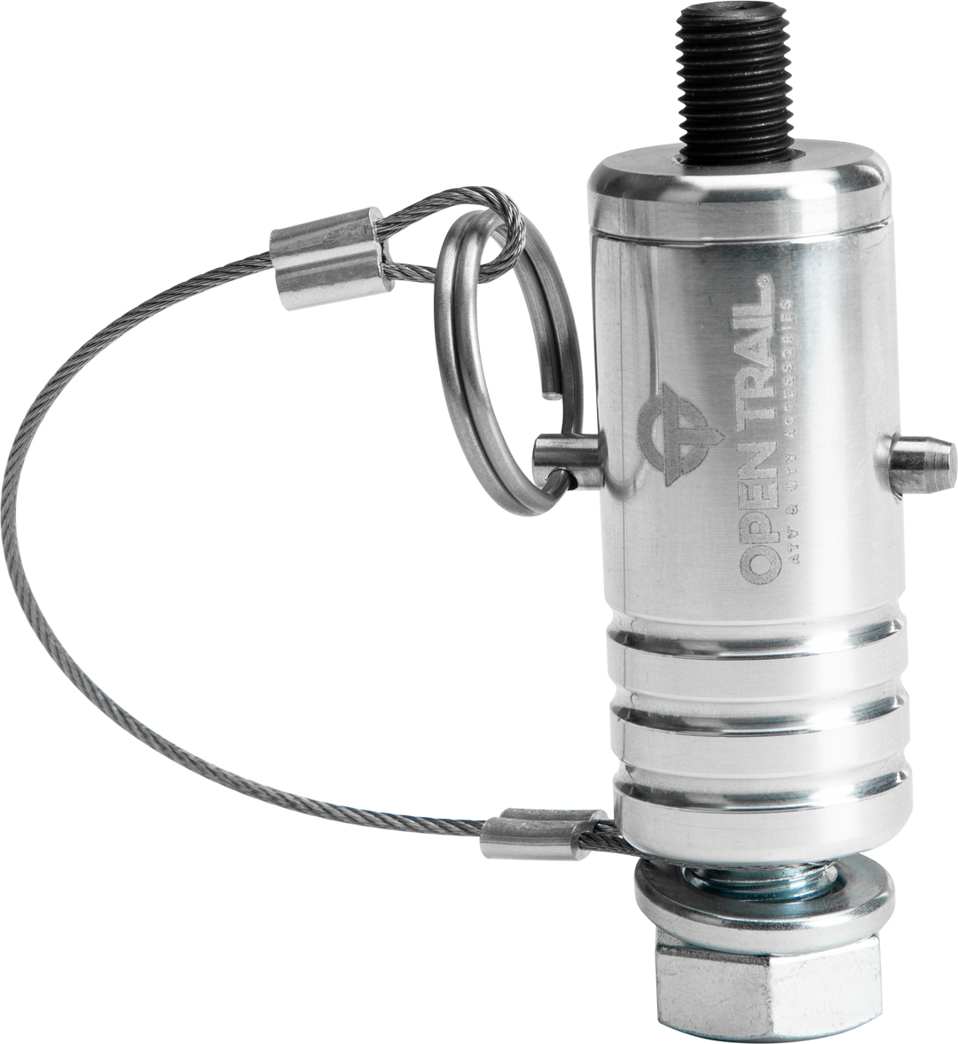 Open Trail Quick-Release Whip / Flag Mount - 3/8 in x 24mm Stud - Polished