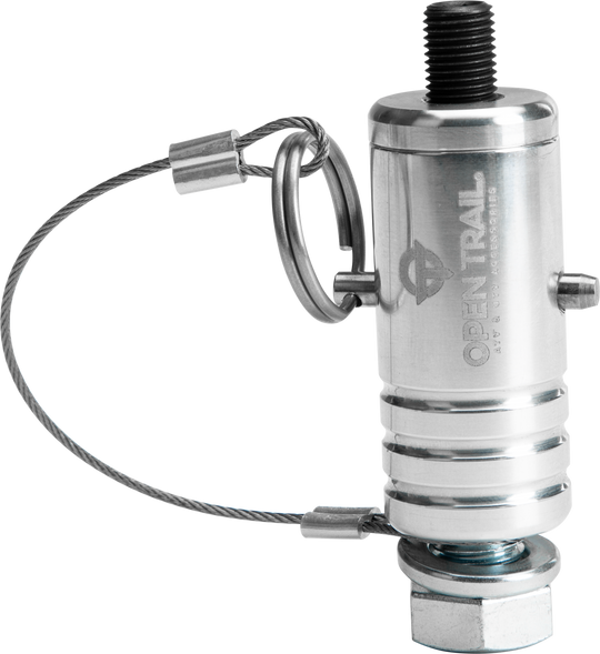 Open Trail Quick-Release Whip / Flag Mount - 3/8 in x 24mm Stud - Polished