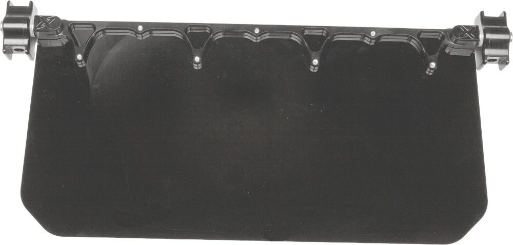 Axia Alloys 12 x 6 in UTV Sun Visor - Wide Mount, Black - Solid Black