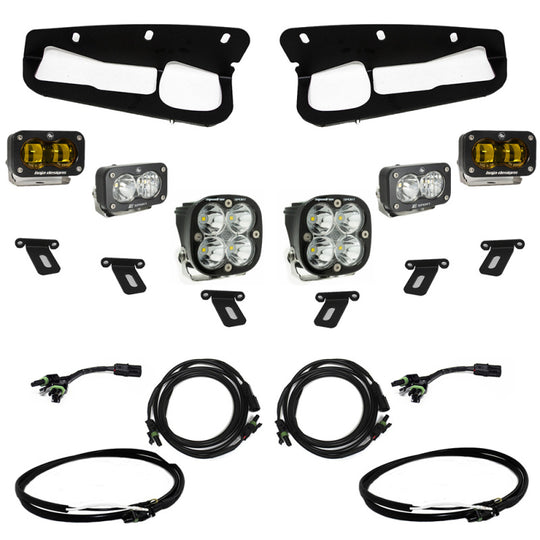 Baja Designs LED Light Kit Amber - 2021-2022 Ford Bronco w/Steel Bumper w/Upfitter
