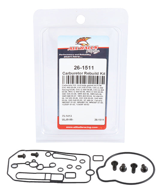 All Balls Keihin FCR Mid Body Gasket Kit