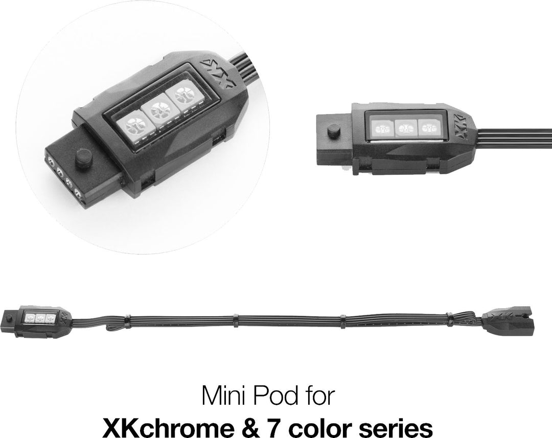 XK Glow Accessories - Extension Wires, Pods, Strips and Tubes - Single LED Pod