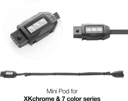 XK Glow Accessories - Extension Wires, Pods, Strips and Tubes - Single LED Pod
