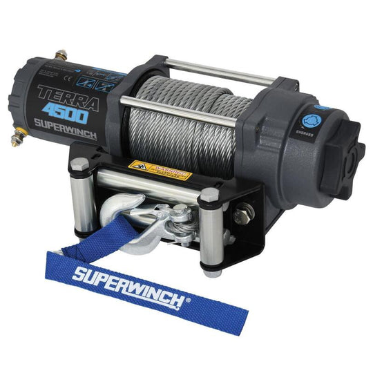 Superwinch Terra 4500 Winch - 4,500 lb - Gray Wrinkle