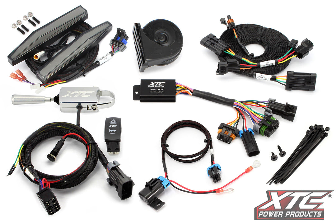 XTC Self-Canceling Turn Signal Kit with Billet Lever, Horn and X-LITE DRL - Kawasaki - Mule PRO 2017-2026
