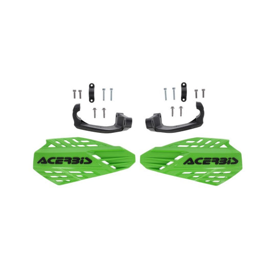Acerbis Linear Vented Handguard - Green/Black