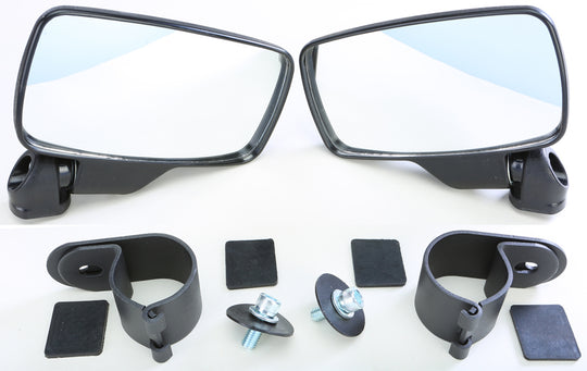 Seizmik Folding Side View Mirrors - Pair - 2 in Roll Bar