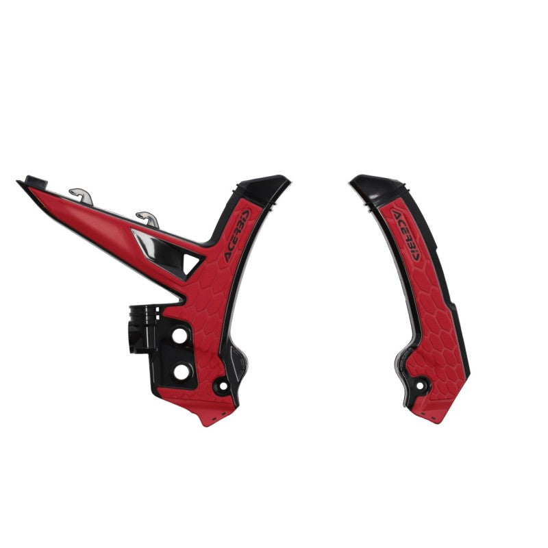Acerbis X-Grip Frame Guards - 2024 GasGas MC/EC/EX - Black/Red