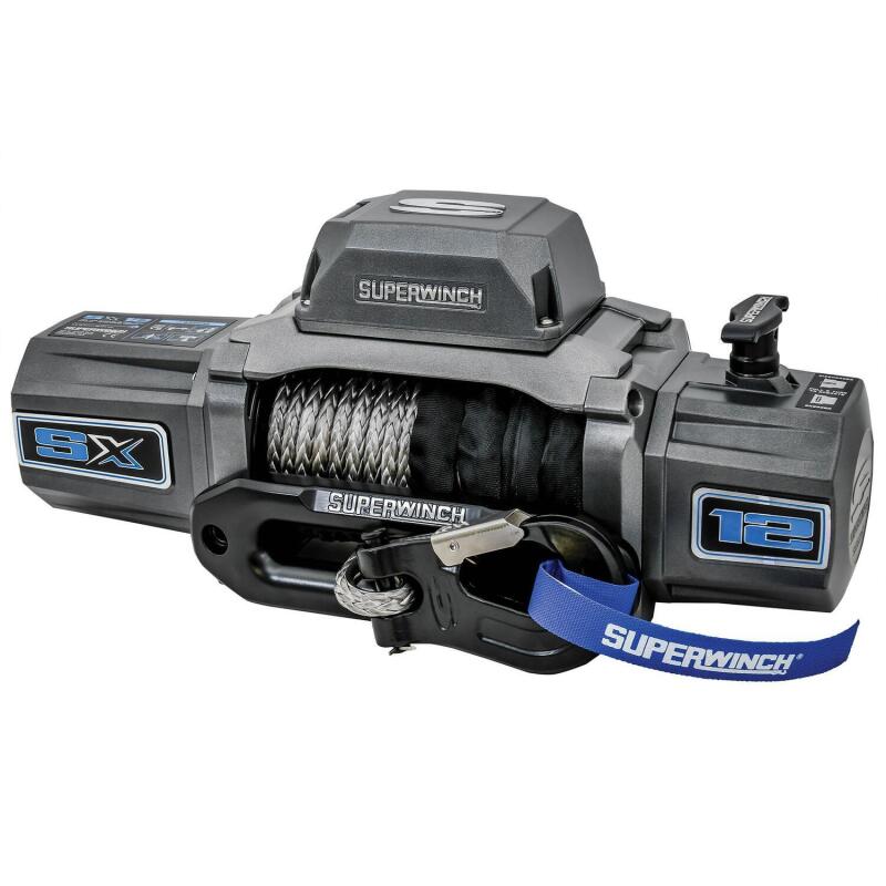 Superwinch SX 12000SR Synthetic Rope Winch - 12,000 lb - Graphite