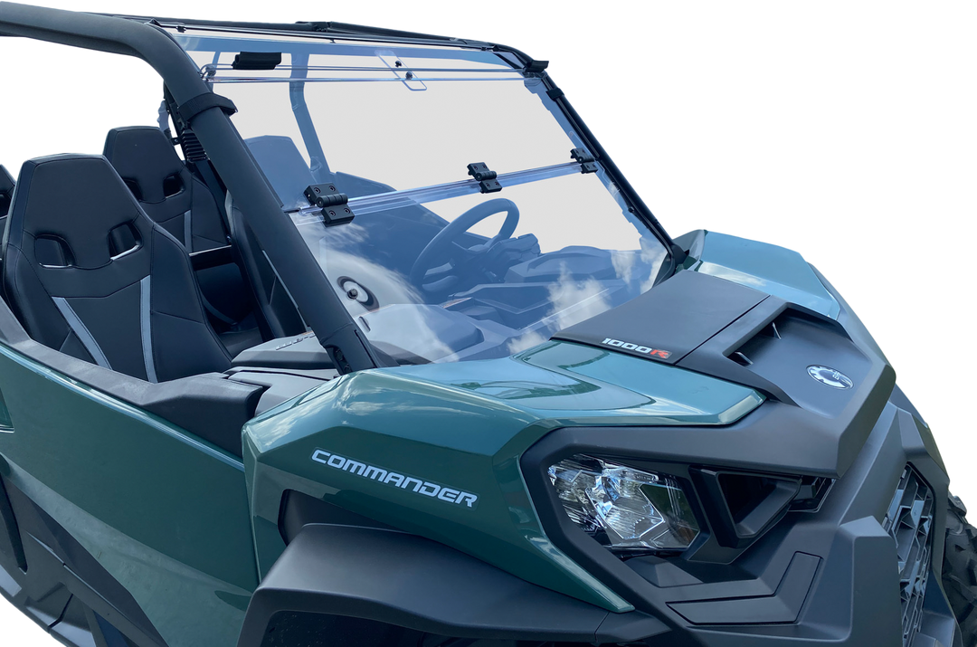 Open Trail Folding UTV Windshield - Can-Am - Maverick Trail / Sport, Commander 2021+ 2018-2026
