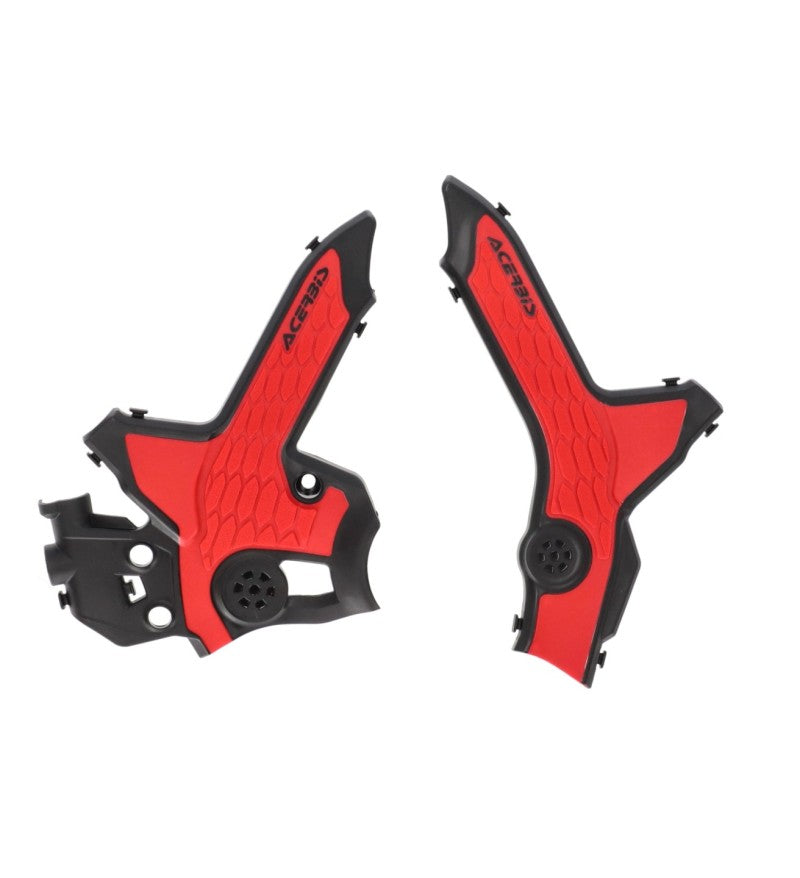 Acerbis X-Grip Frame Guards - 21+ Honda CRF300L - Black/Red