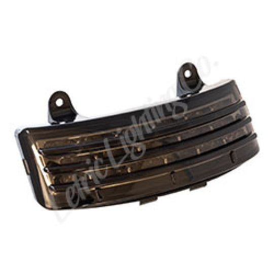 Letric Lighting Tri-Bar Fndr Taillight LED Smoke - Harley-Davidson