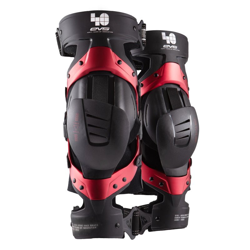 EVS Axis Sport Knee Brace 40th Anniversary Red Pair Small - Dune Goons