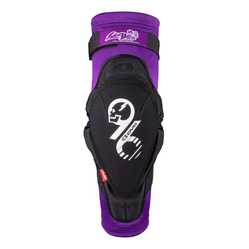 EVS Slayco96 Knee Guard Purple Black Pair Youth - Dune Goons