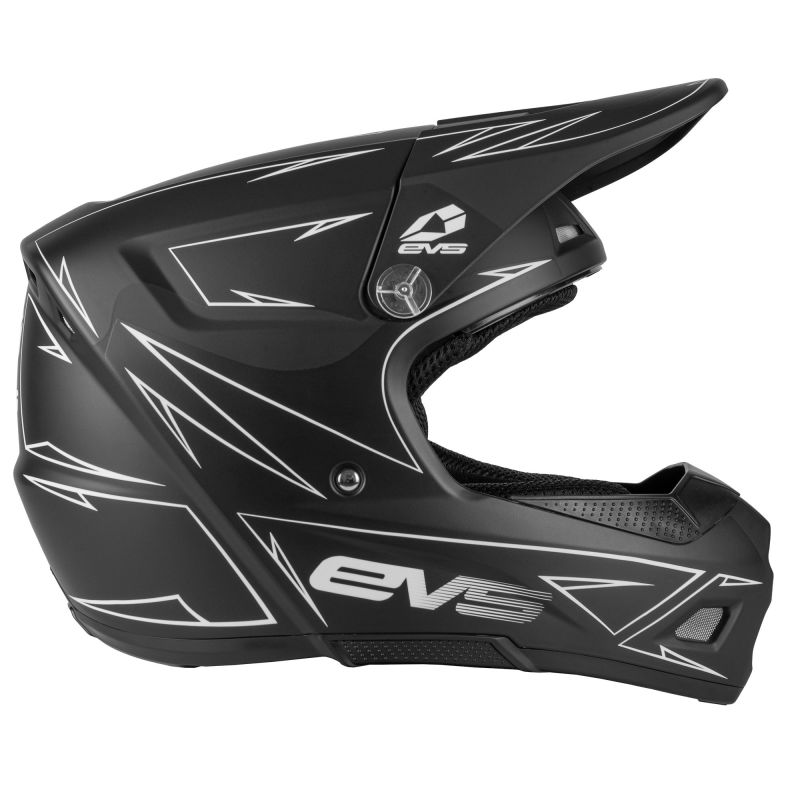 EVS T3 Pinner Helmet Matte Black Youth Small - Dune Goons