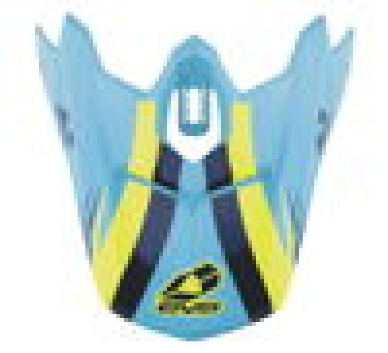 EVS T3 Works Visor Blue Hi - Viz Yellow - Dune Goons