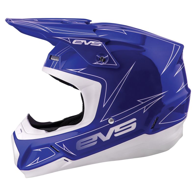 EVS T5 Pinner Helmet Blue White Medium - Dune Goons