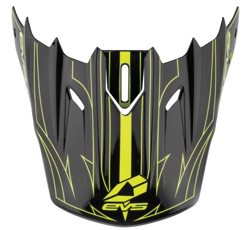 EVS T5 Pinner Visor Black Hi - Viz Yellow - Dune Goons