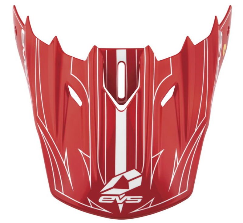 EVS T5 Pinner Visor Red White - Dune Goons