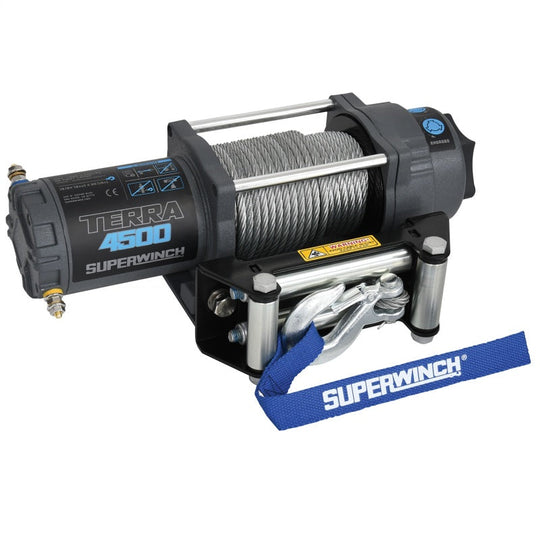 Superwinch Terra 4500 Winch - 4,500 lb - Gray Wrinkle