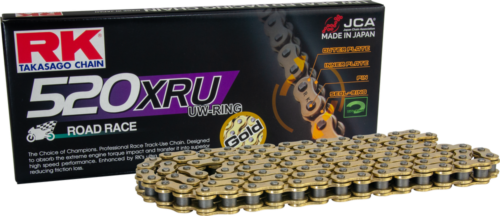 RK Excel GB520XRU Gold 520 Racing Chain - 124 Link