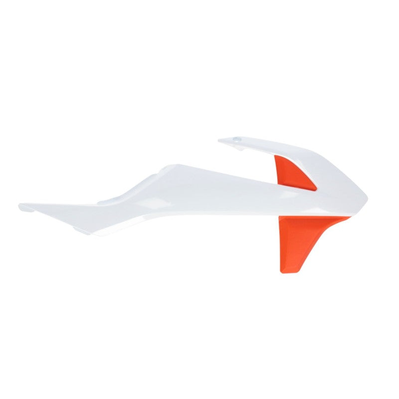 Acerbis Radiator Shroud - 21-23 GG MC50 / KTM SX50 - White/Orange