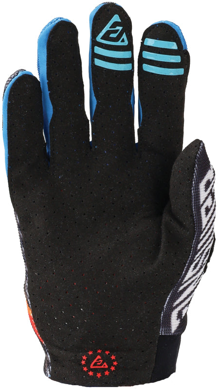 Answer Aerlite Drip Gloves Black/White/Rainbow Youth