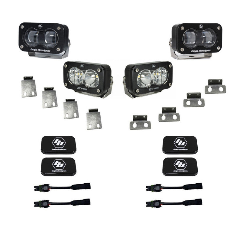 Baja Designs SAE Pro Fog Pocket Kit - 2021+ Ford Raptor