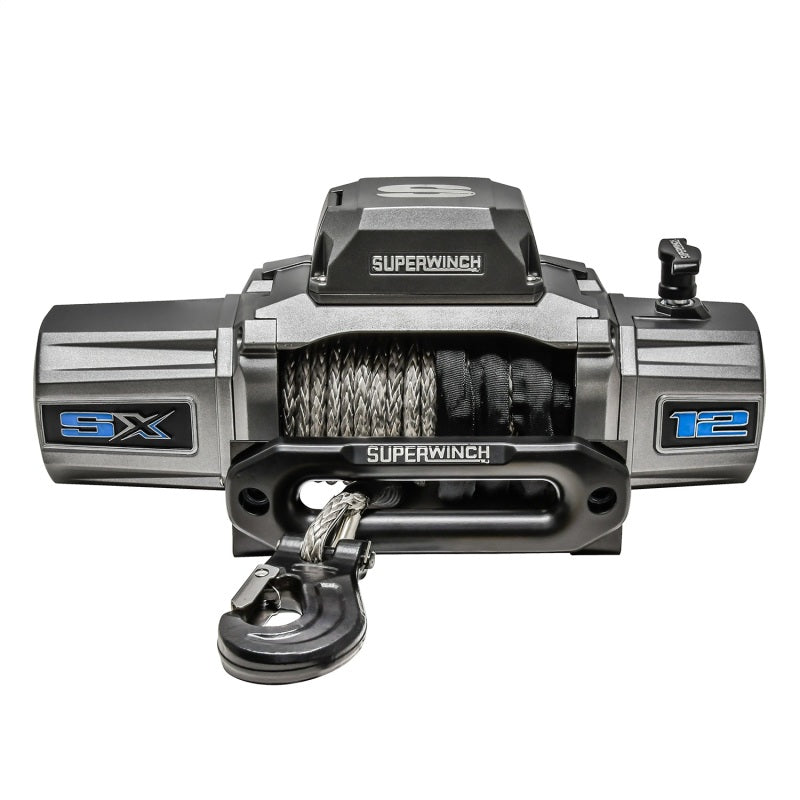Superwinch SX 12000SR Synthetic Rope Winch - 12,000 lb - Graphite