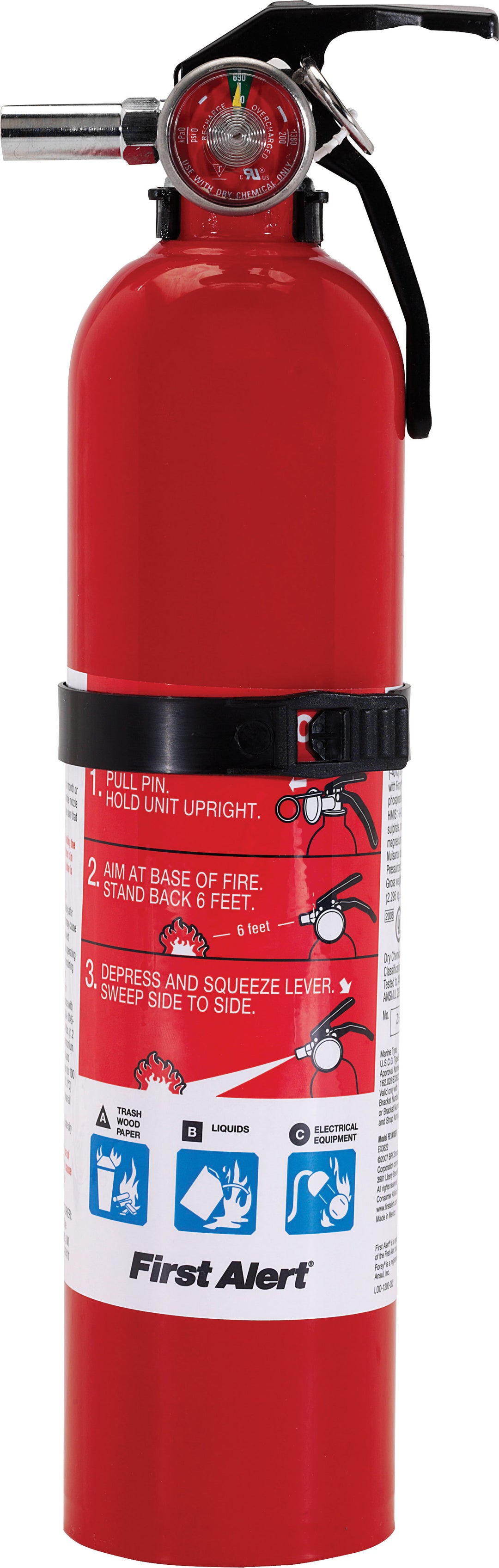 First Alert PRO2.5 Fire Extinguisher - 2.5 lb UL Rated 1-A:10-B:C