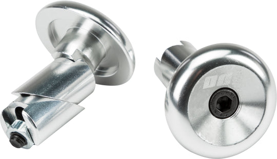ODI Aluminum Bar End Plugs - Pair - Silver
