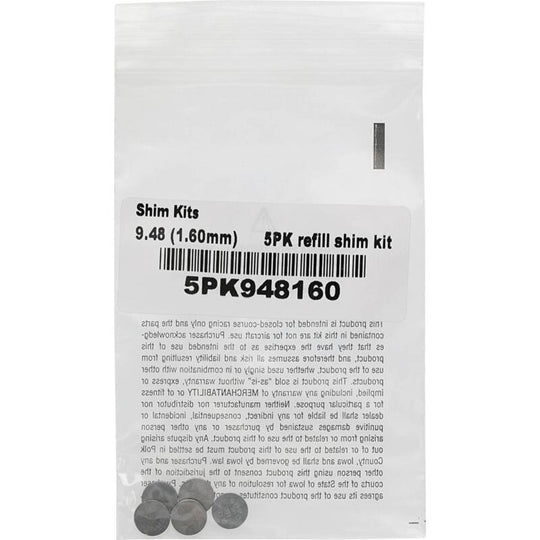 Hot Cams 04-08 400 DVX/02-16 CRF 450 R 9.48 x 1.600mm Shim Kit - 5 Pack