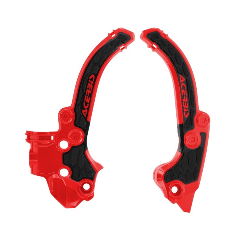 Acerbis X-Grip Frame Guards - 2024 KTM SX50 - Red/Black