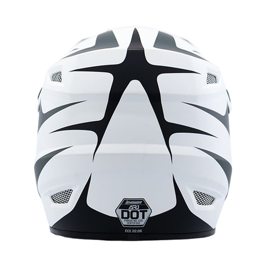 Answer AR1 Mototown Helmet Glossy White/Grey/Black