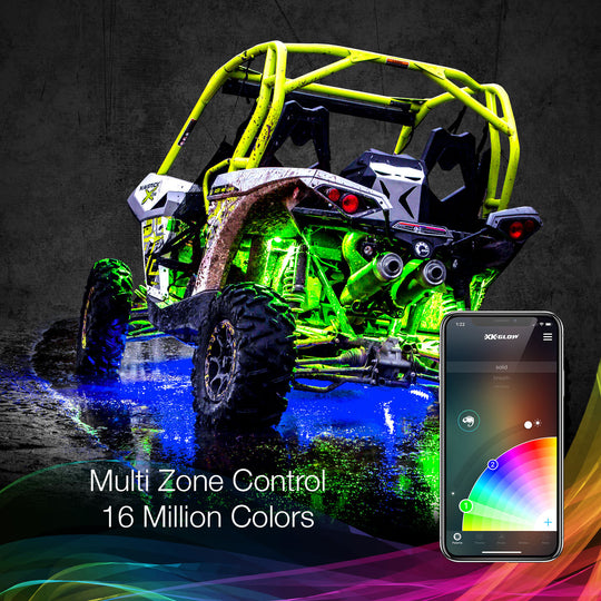 XK Glow RGB LED Rock Light Kit - XKchrome App Control
