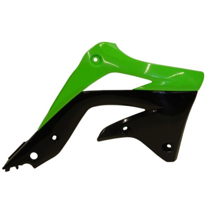 Acerbis Radiator Shroud - 12-15 Kawasaki KX450F - Green/Black