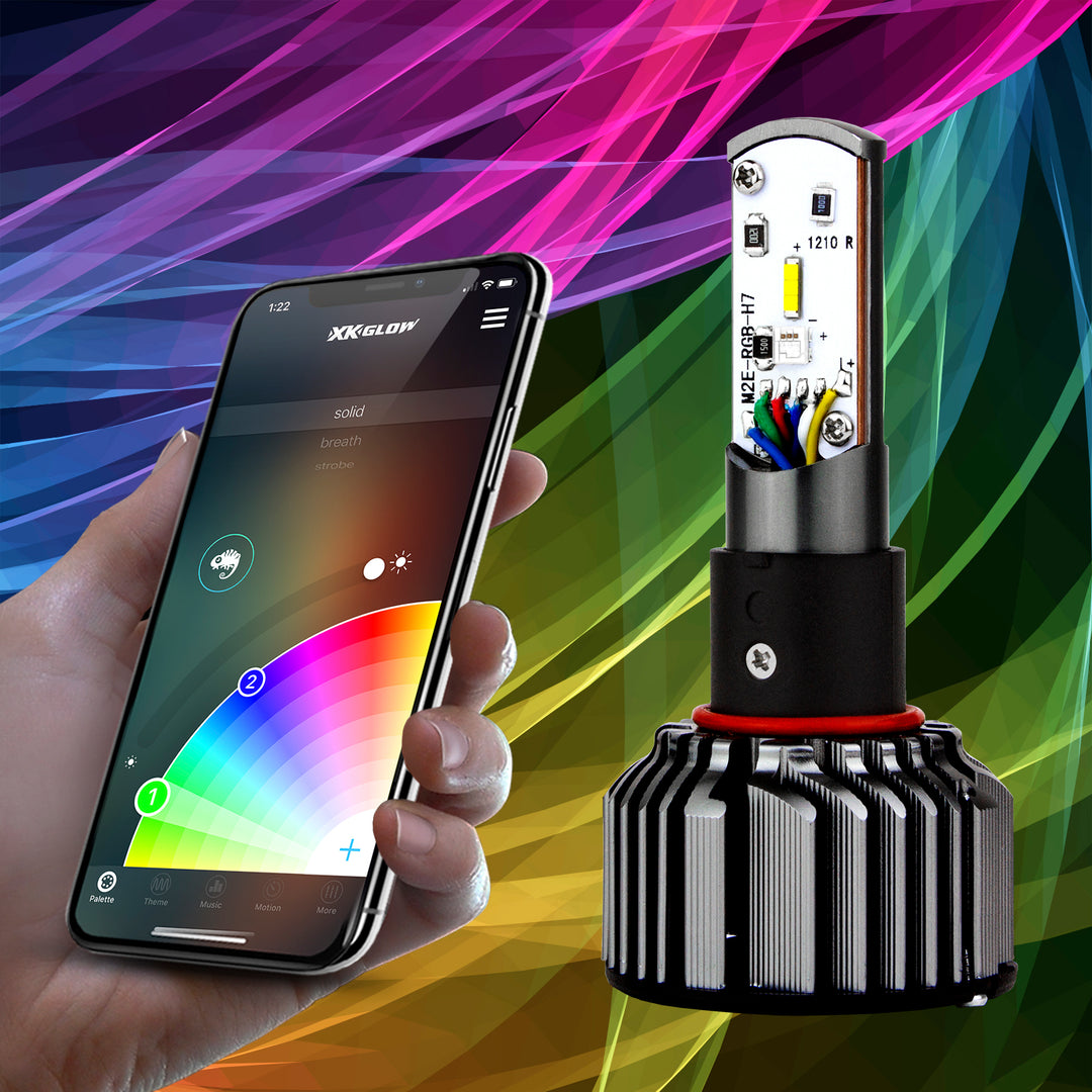 XK Glow H4 LED RGB Headlight Bulb Kit