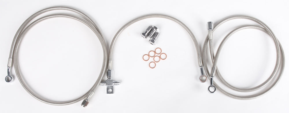 Streamline Front Brake Line Kit 3-Line Standard +2 in