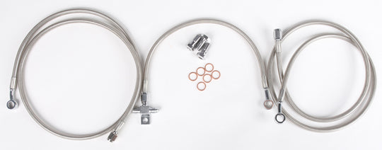 Streamline Front Brake Line Kit 3-Line Standard +2 in