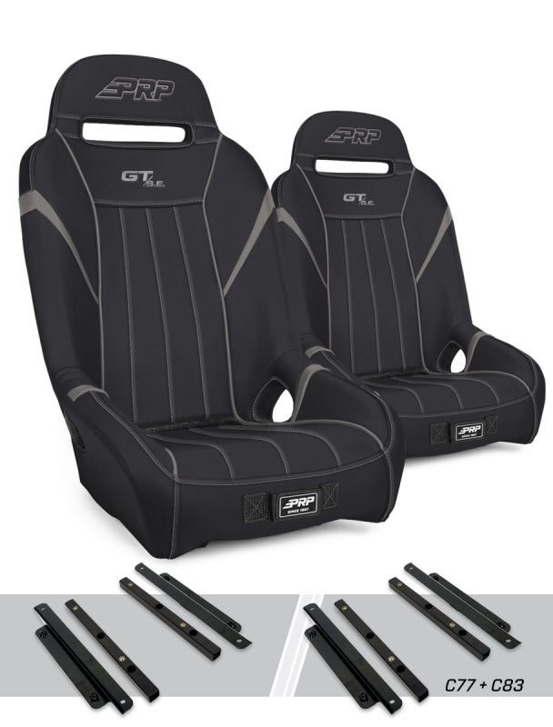 PRP Seats PRP GT/S.E. Suspension Seats Kit for Polaris General, RZR S 900, 900 Trail, Trail, XP 1000, Turbo, T