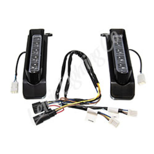 Letric Lighting Saddlebag Filler Support LED Black - Harley-Davidson
