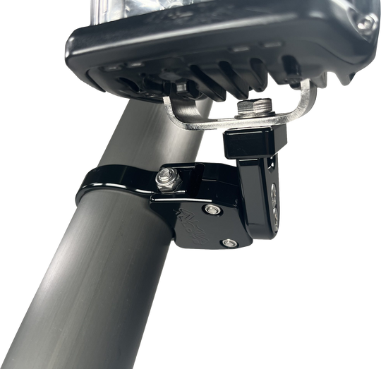 Axia Alloys Adjustable UTV Light Mount - Black - Small Base