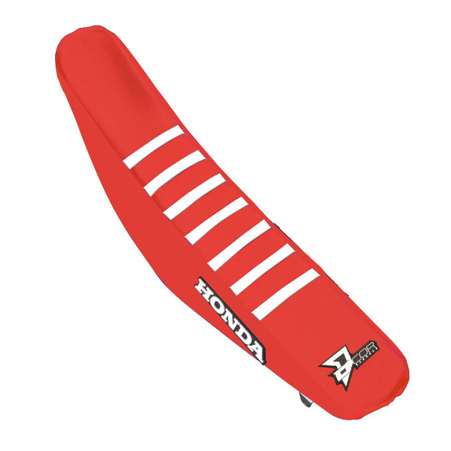 D-Cor Seat Cover Cover 2018 Geico Red/White with Ribs (30-10-462)