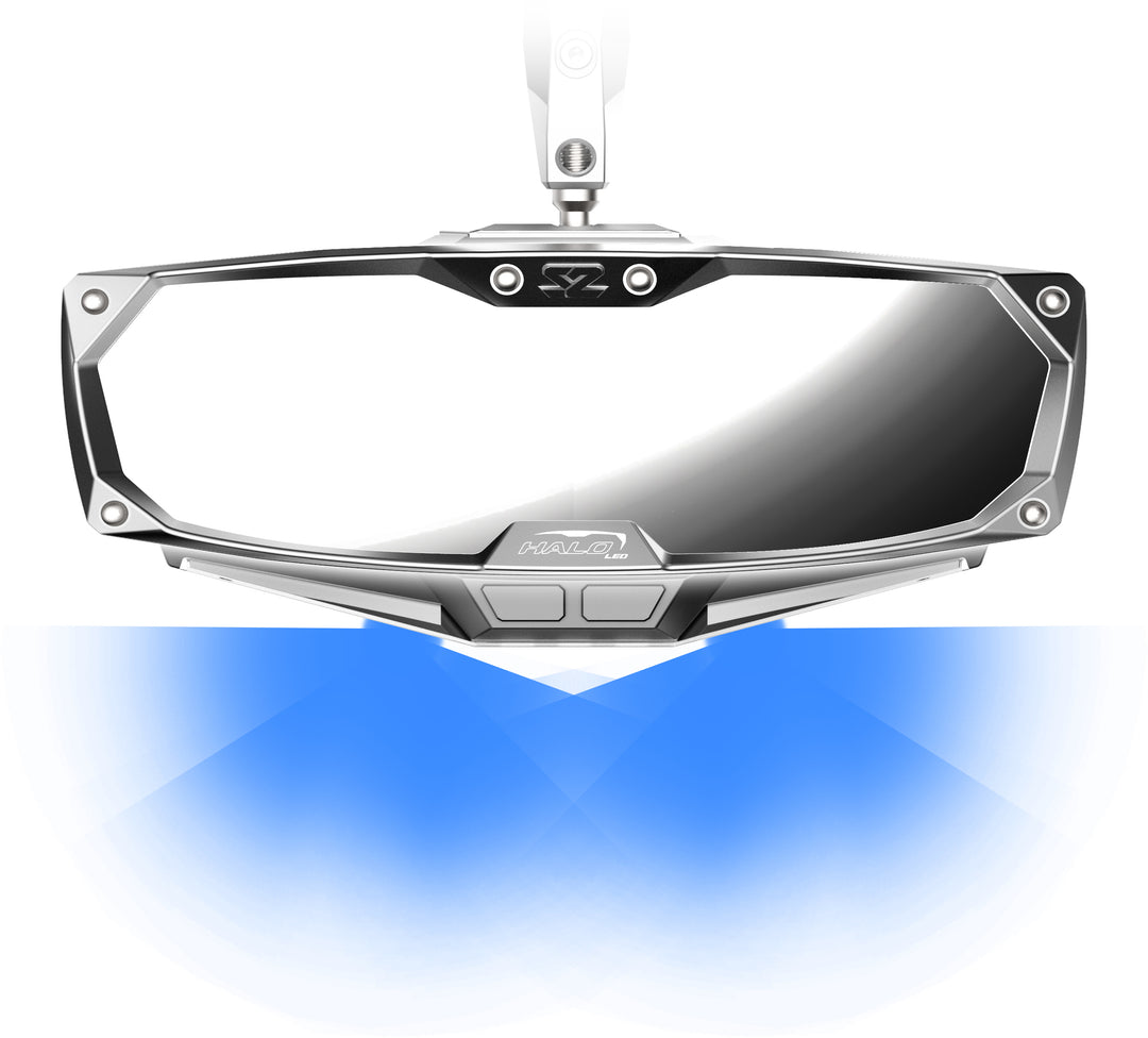 Seizmik Halo-RA LED Rear View Mirror - Cast Aluminum with Lighting