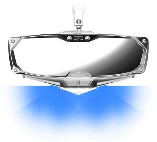 Seizmik Halo-RA LED Rear View Mirror - Cast Aluminum with Lighting