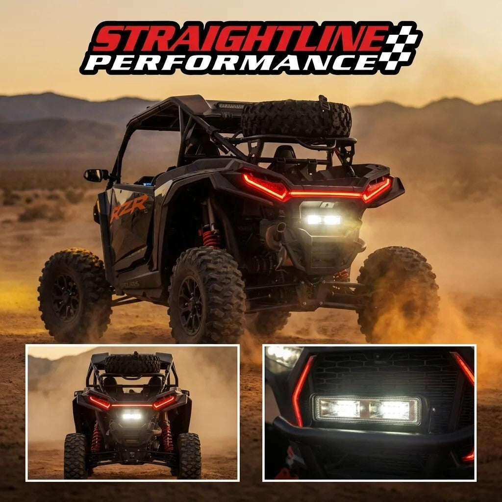 Straightline SmartWire Plug-and-Play Backup / Reverse Light Kit - Polaris - RZR XP 1000 2024-2026 - Single Light