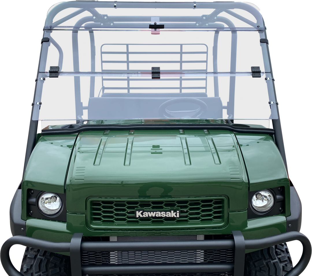 Open Trail Folding UTV Windshield - Kawasaki Mule / Teryx - Mule 4000 / 4010 2009-2024