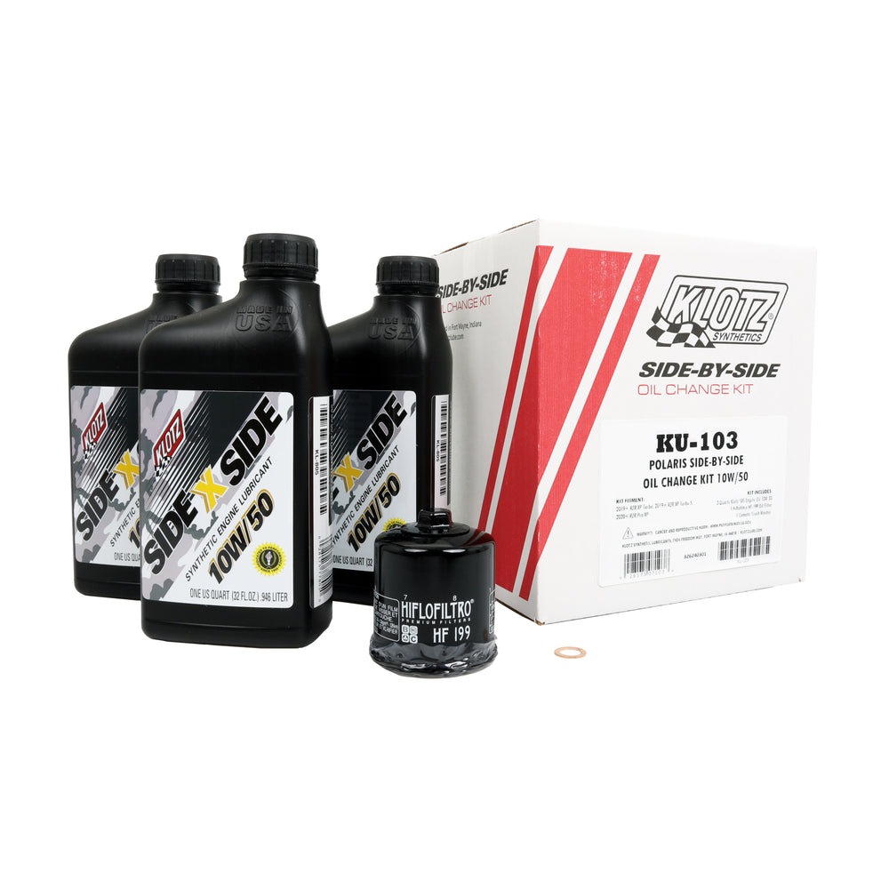Klotz Side X Side Oil Change Kit