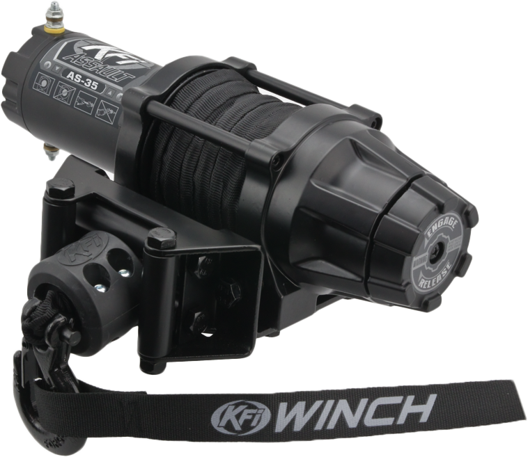 KFI AS-35 3500 lb Winch - Synthetic Rope - ATV / UTV